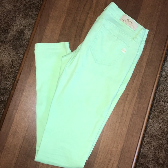 Geso Ultrasoft Lime Green Skinny Jeans Size 5 - Picture 3 of 8